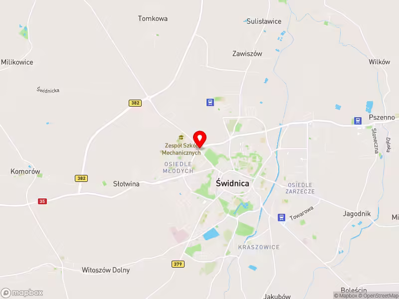 Mapa Swidnica - duża